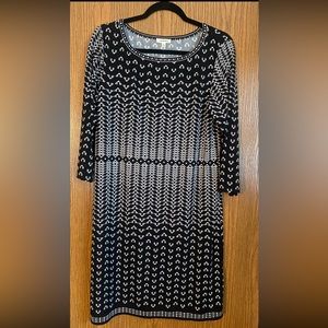 Max Studio Shift Geometric Shift Dress, Size Large